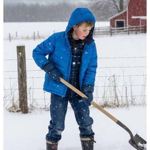 L.L. Bean Kids Ultralight 650 Down Hooded Jacket Size L (14-16) - Blue - Picture 2 of 14